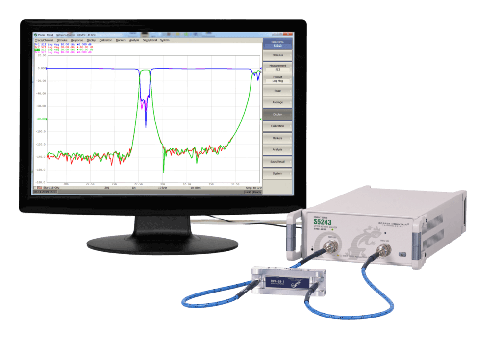 Copper Mountain Technologies S5243 2-Port 44 GHz Analyzer