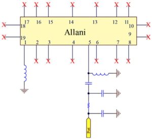Allani antenna matching circuit