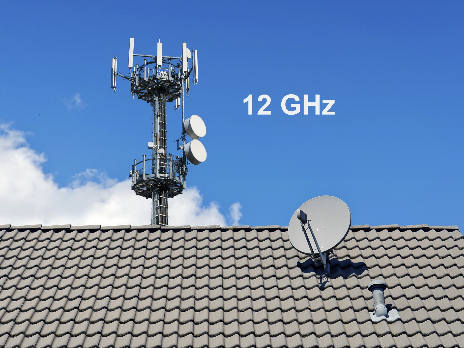 12 GHz satellite TV callular