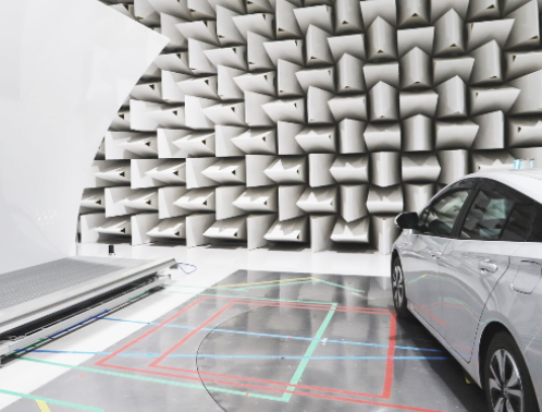 System test 5G antennas for autonomous vehicles using existing EMC chambers