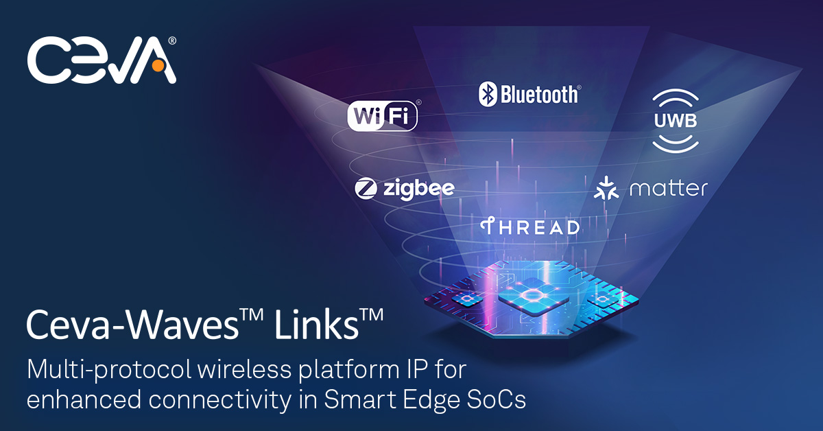 IP adds Wi-Fi, Bluetooth, UWB, or Zigbee/Matter to IoT semiconductors